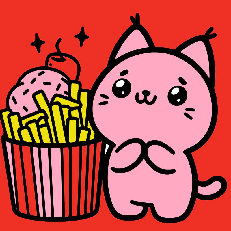 cute food cat