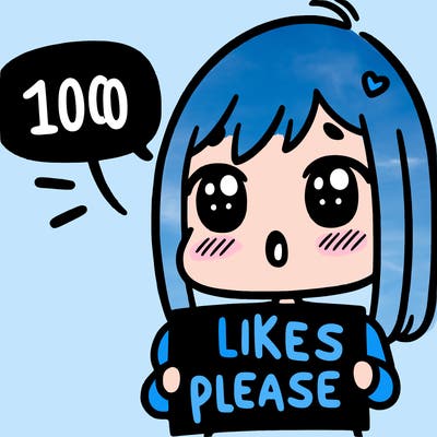 girl said100 likes please