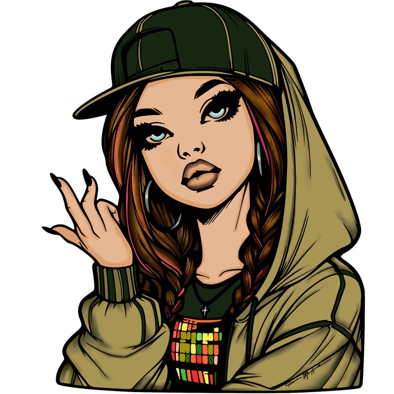 realistic hip hop girl