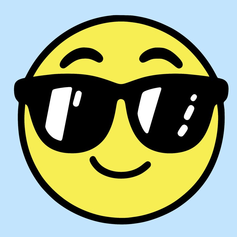 emoji with sunglasses
