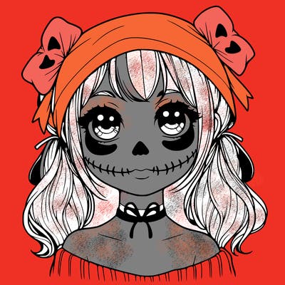 realistic girl halloween