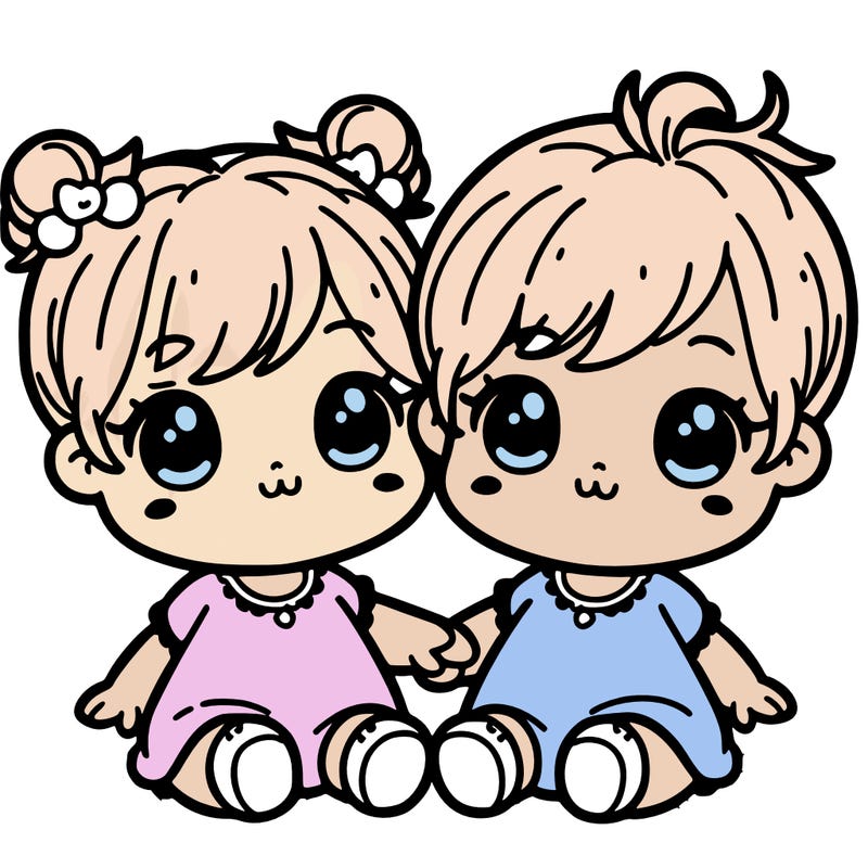 cute baby twins