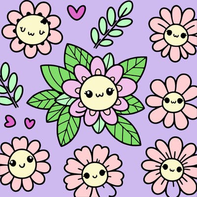 cute flower patterns