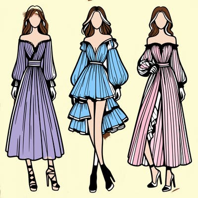 fashion models dresses