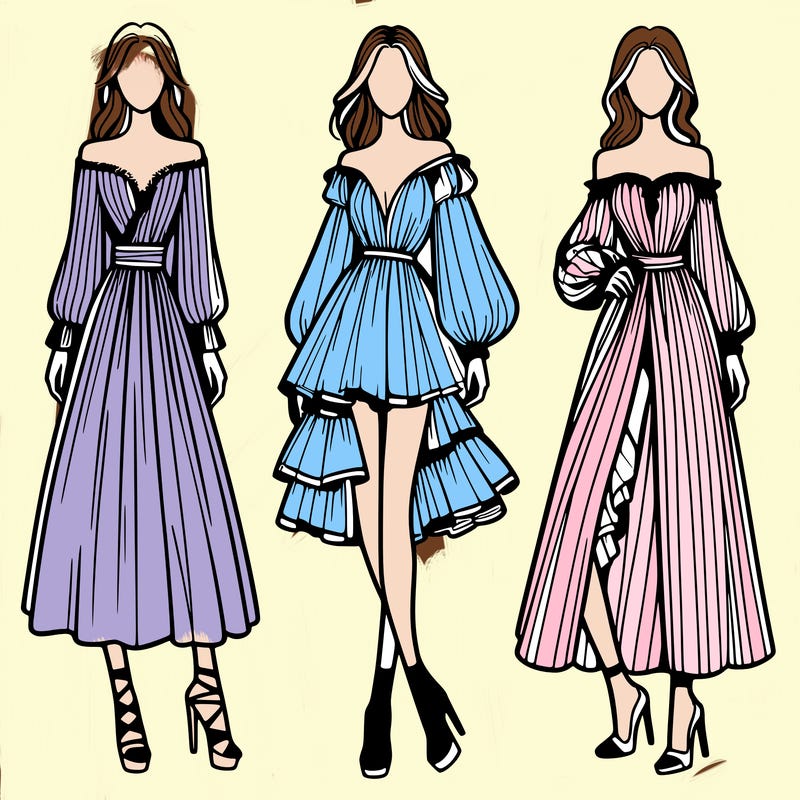 fashion models dresses