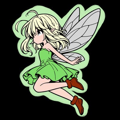 manga fairy flying