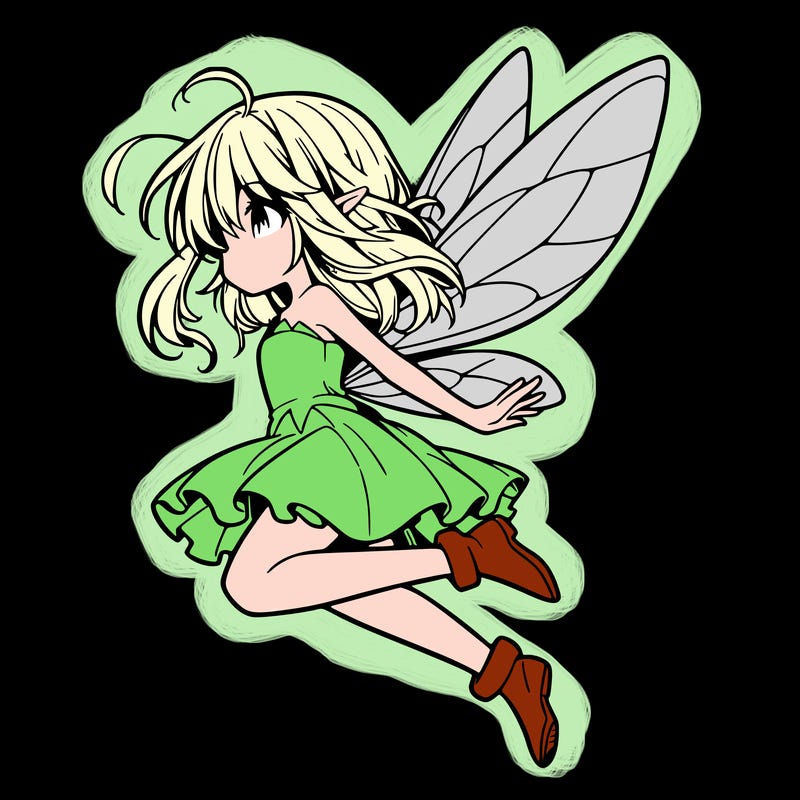 manga fairy flying