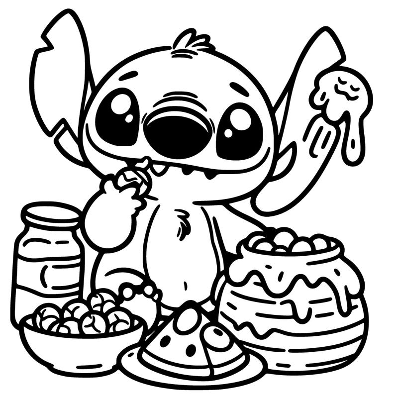 stich with food