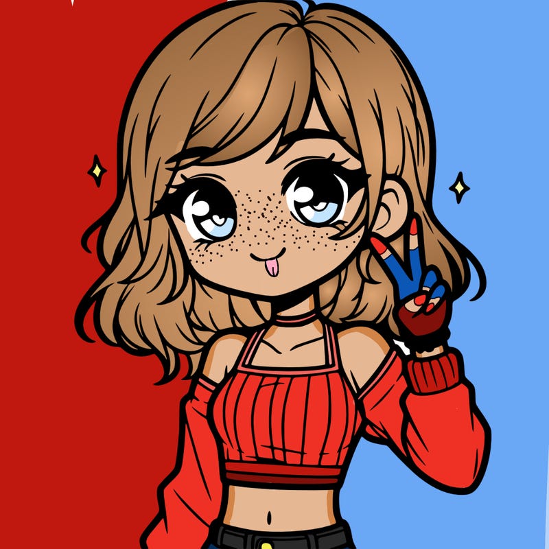 cute girl with crop top