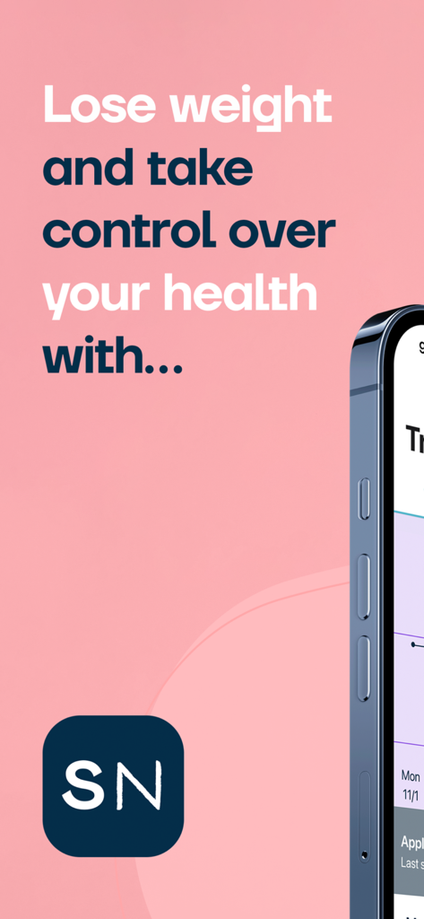 Second Nature - Introductory screen for Second Nature health app featuring the text Lose weight and take control over your health.