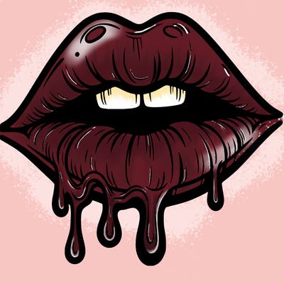 lips that look realistic and drip