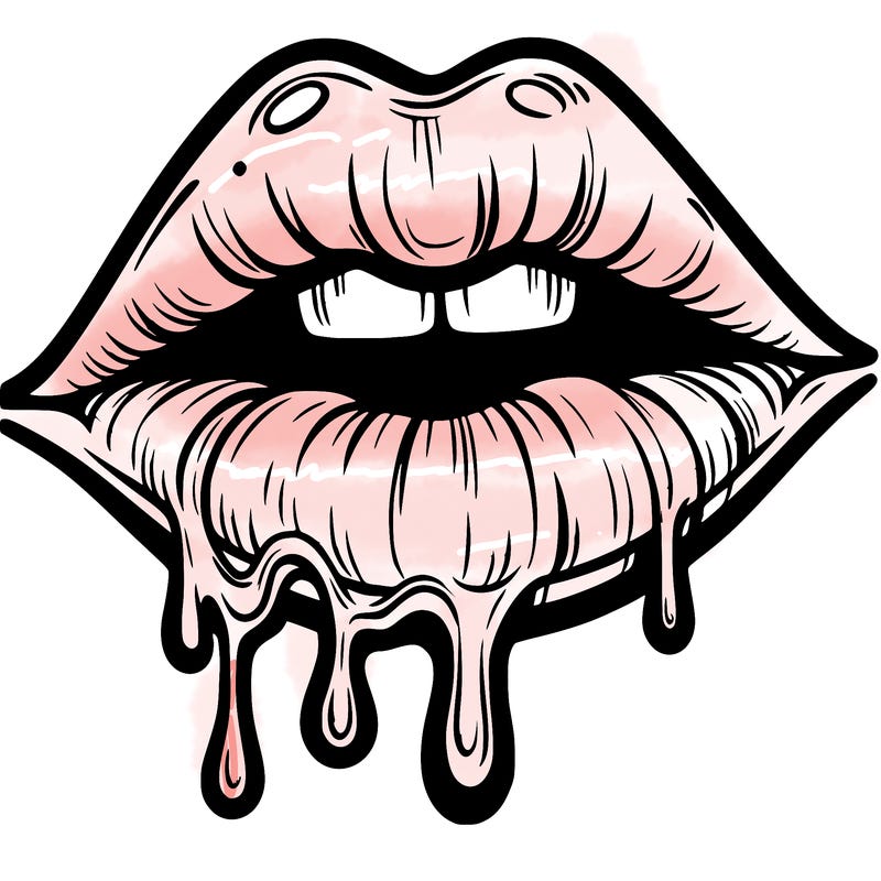 lips that look realistic and drip
