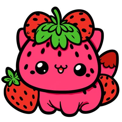 strawberry cat