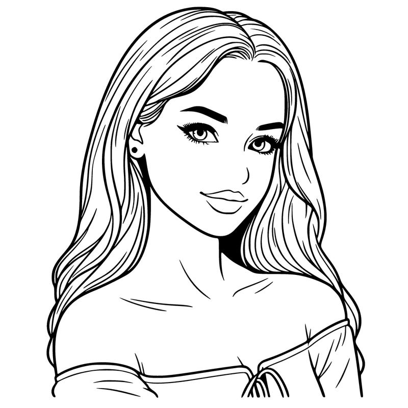 realistic beauty girl