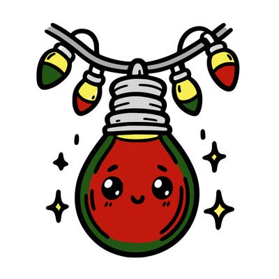 small bulb of a garland