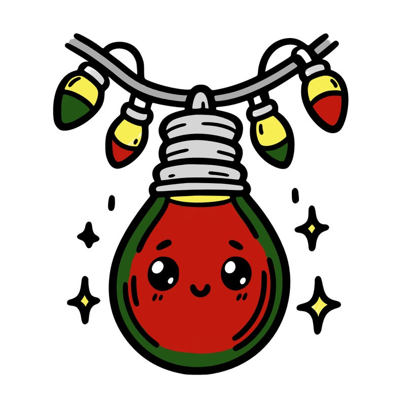 small bulb of a garland