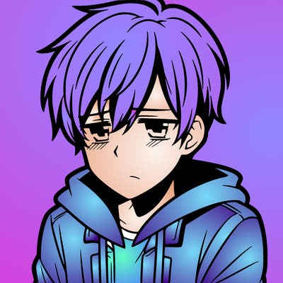 depressed anine teen boy