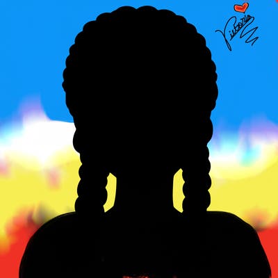 realistic girl with braids