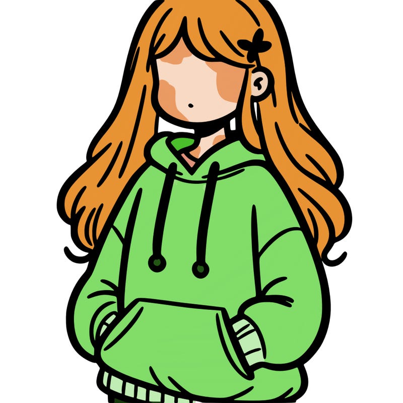 girl in sweatshirt