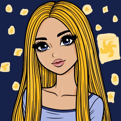 realistic girl with straight and long hair