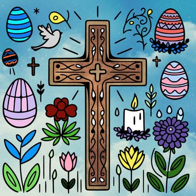 religious easter cross