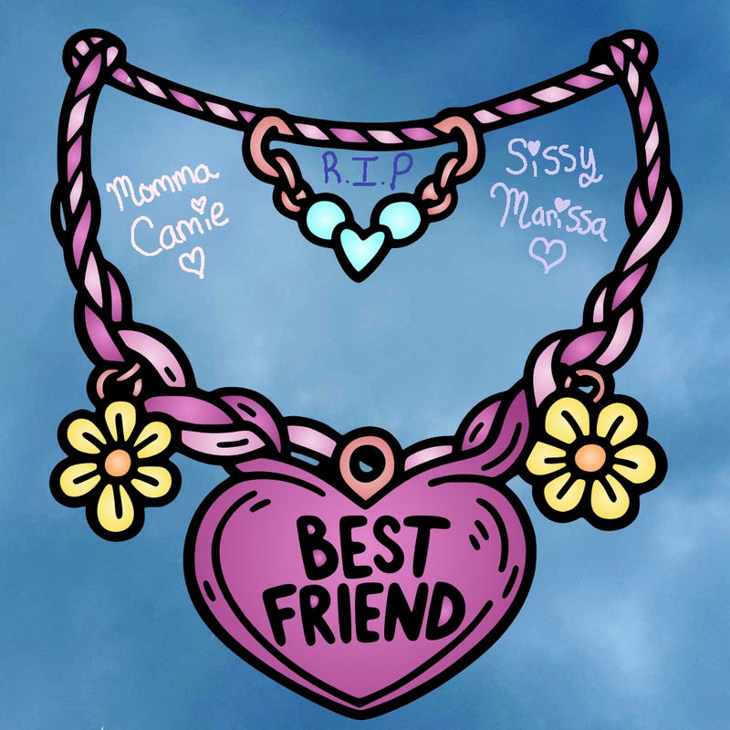 best friend necklace