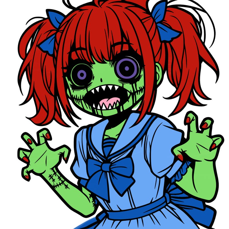 scary anime girl