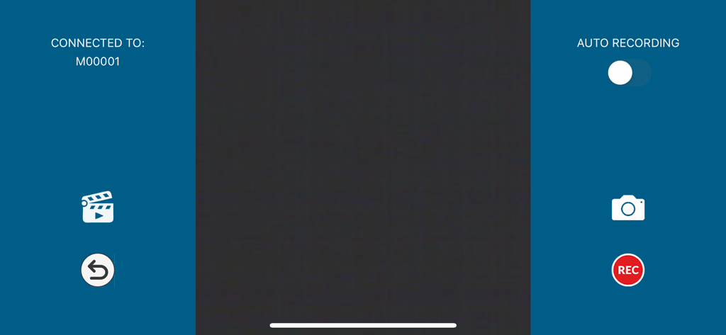 AIRTRAQ CAM - Airtraq Cam mobile app interface showing video recording and snapshot controls for medical laryngoscopy