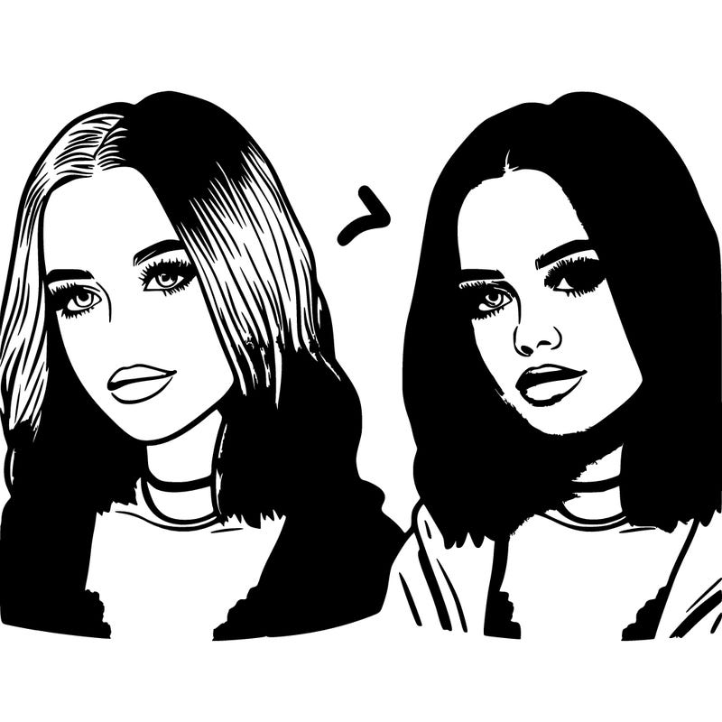 realistic picture of singer billie eilish