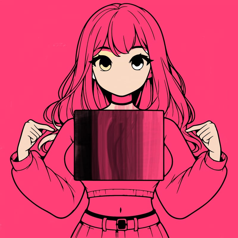 girl holding a blank sign in a long sleeve crop top