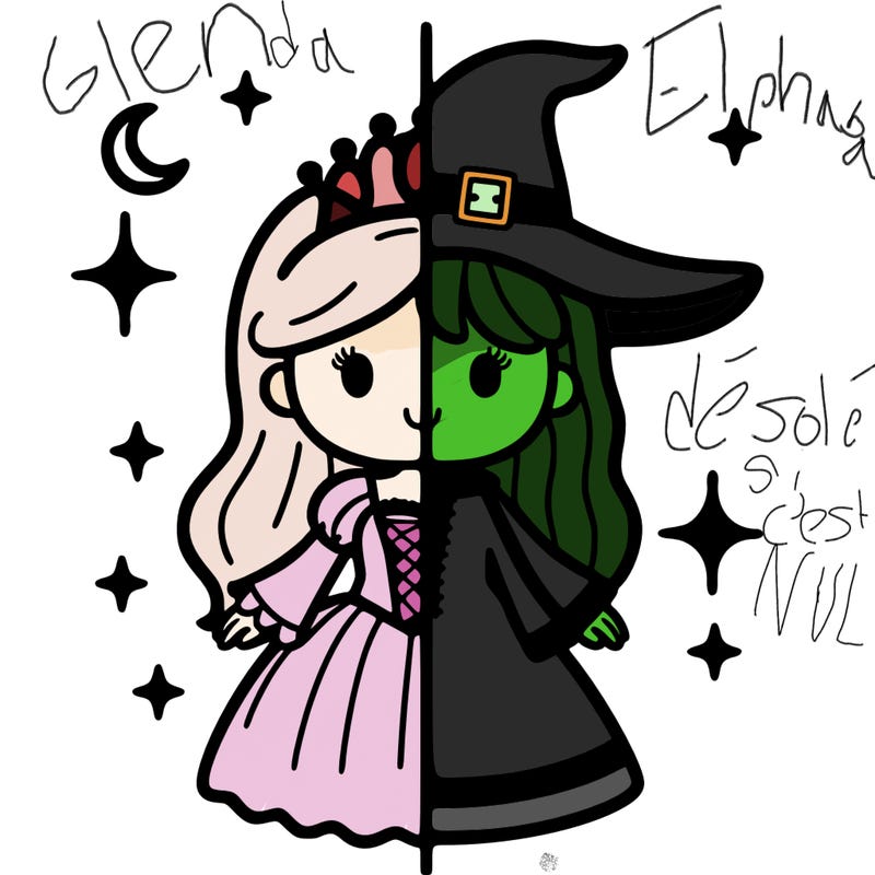 split princess and witch