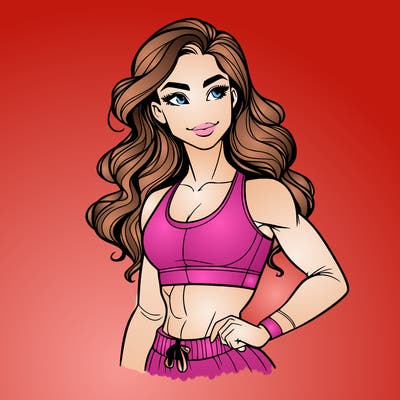 gorgeous girl with good body