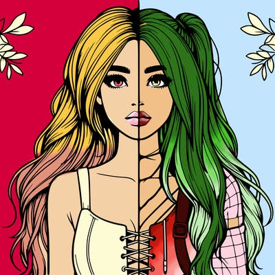 realistic girl split