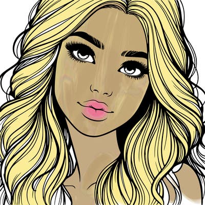 beautiful realistic girl