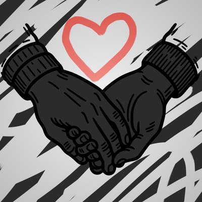 holding hands