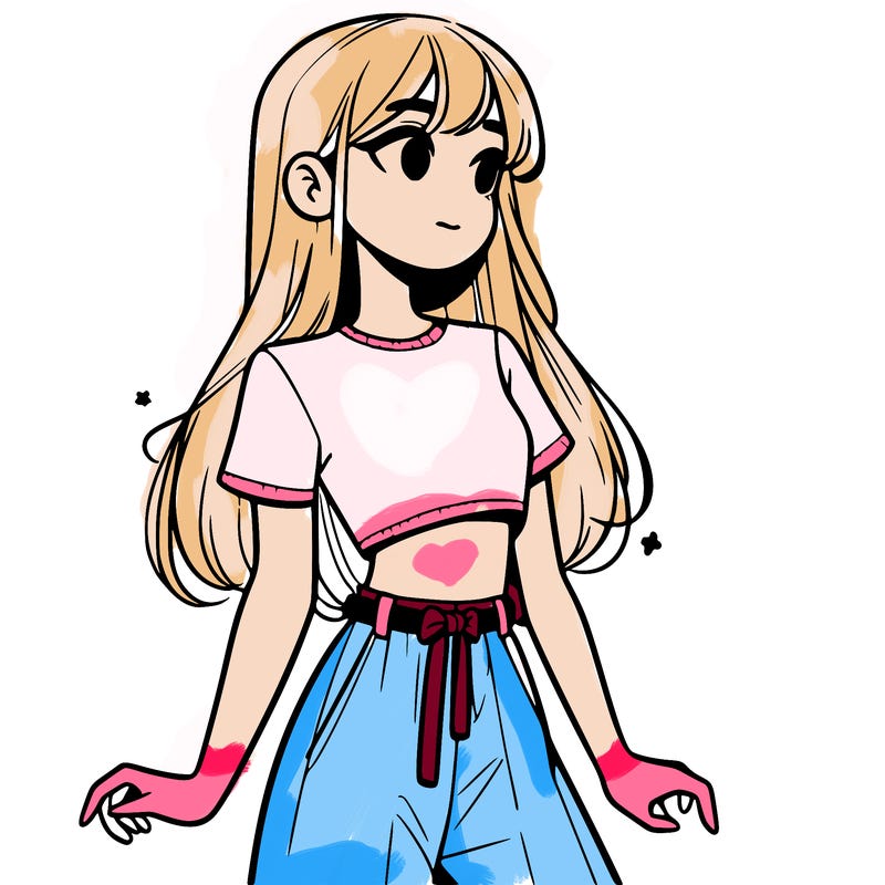 girl in a cute crop top