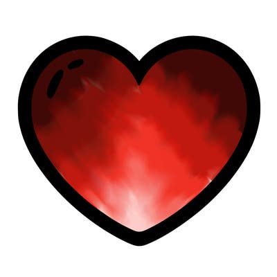 a blank heart
