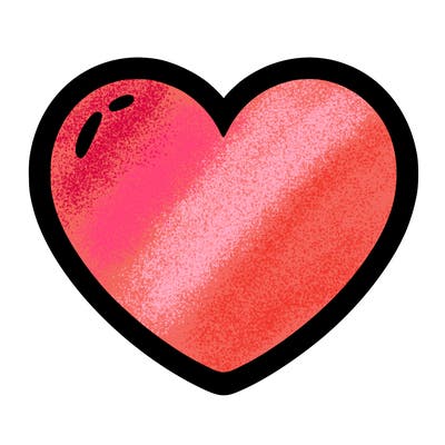 a blank heart