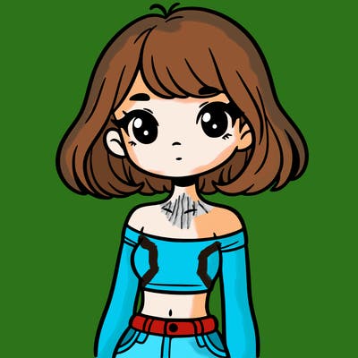 girl in a cute crop top