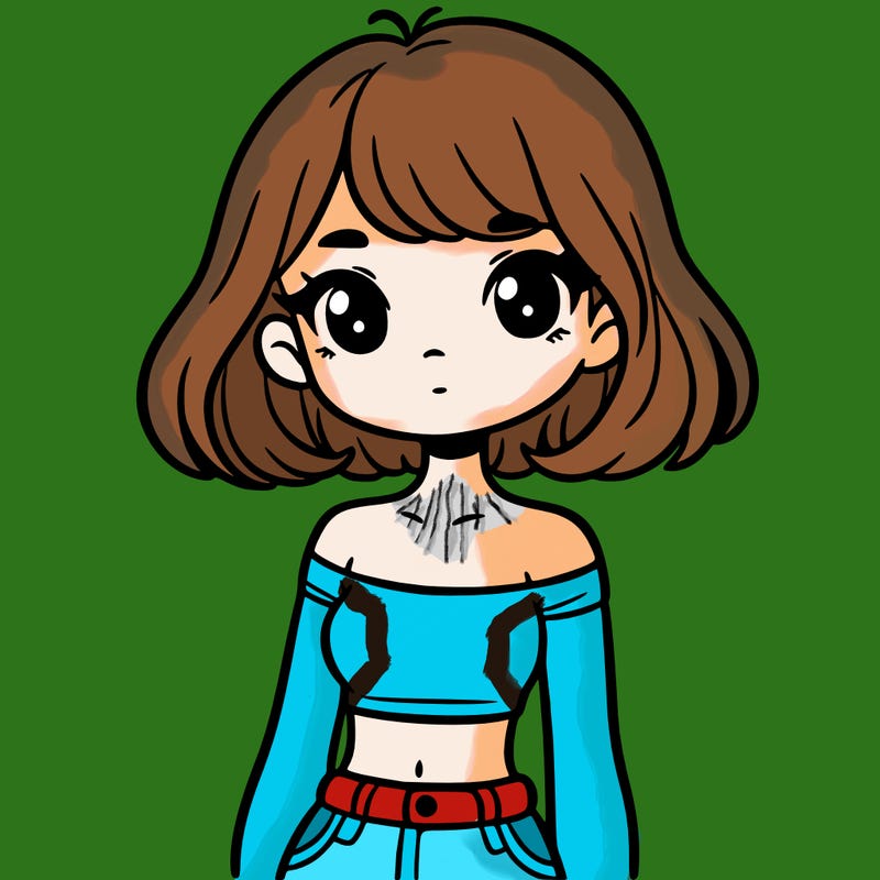 girl in a cute crop top