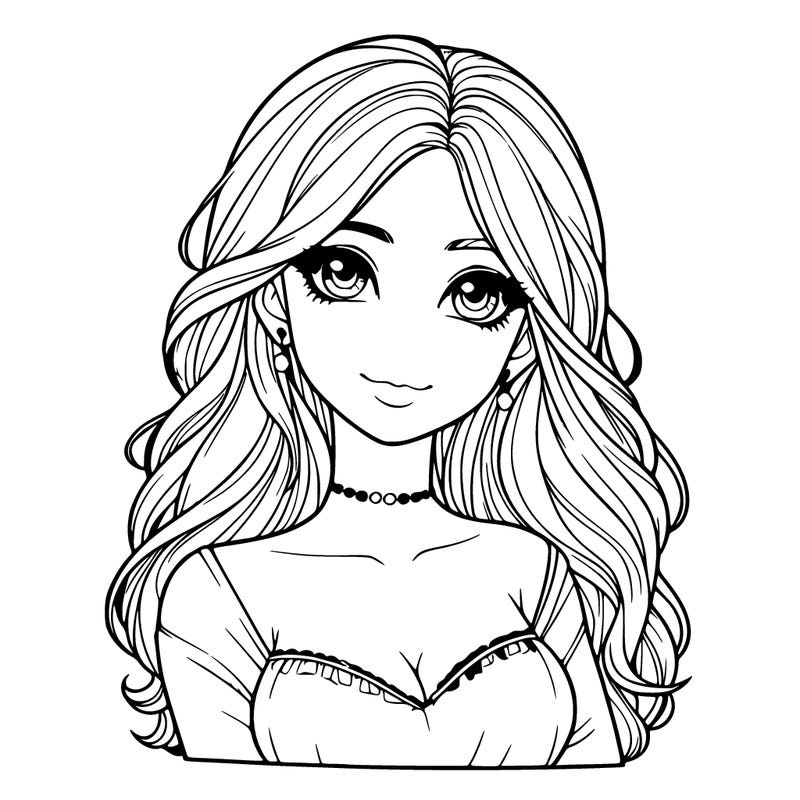 realistic pretty girl