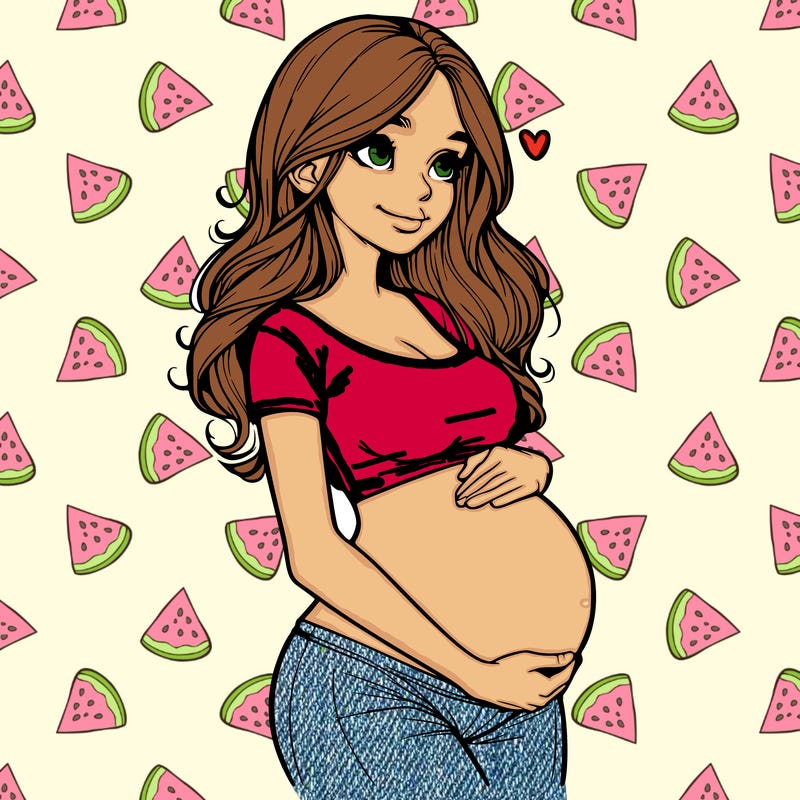 realistic pregnant girl