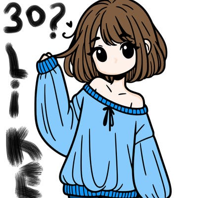 girl in baggy sweater hanging off her shoulder