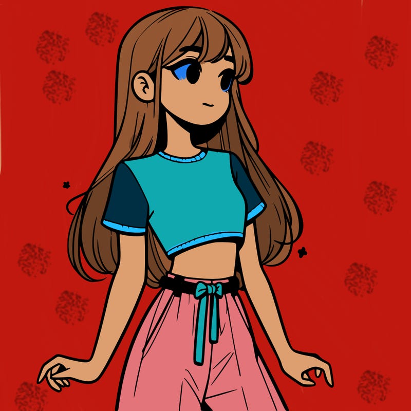 girl in a cute crop top