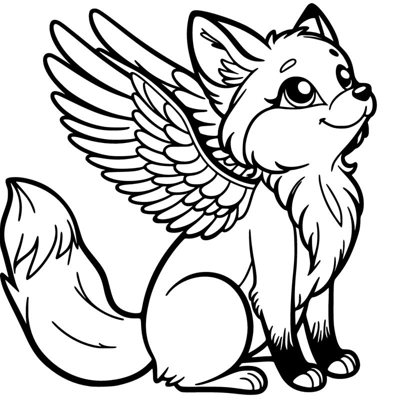 fox with wings