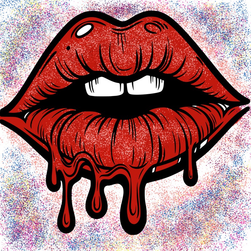 lips that look realistic and drip