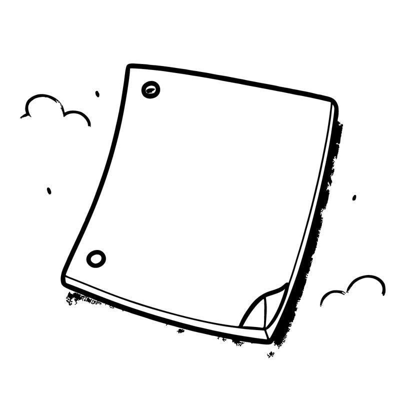 blank peice of paper