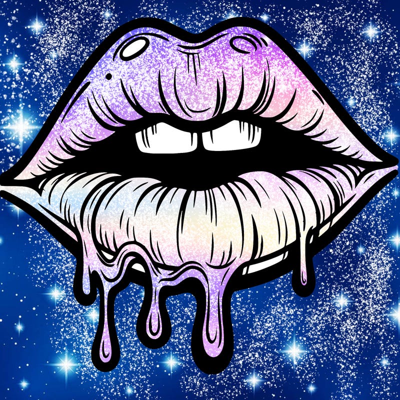 lips that look realistic and drip