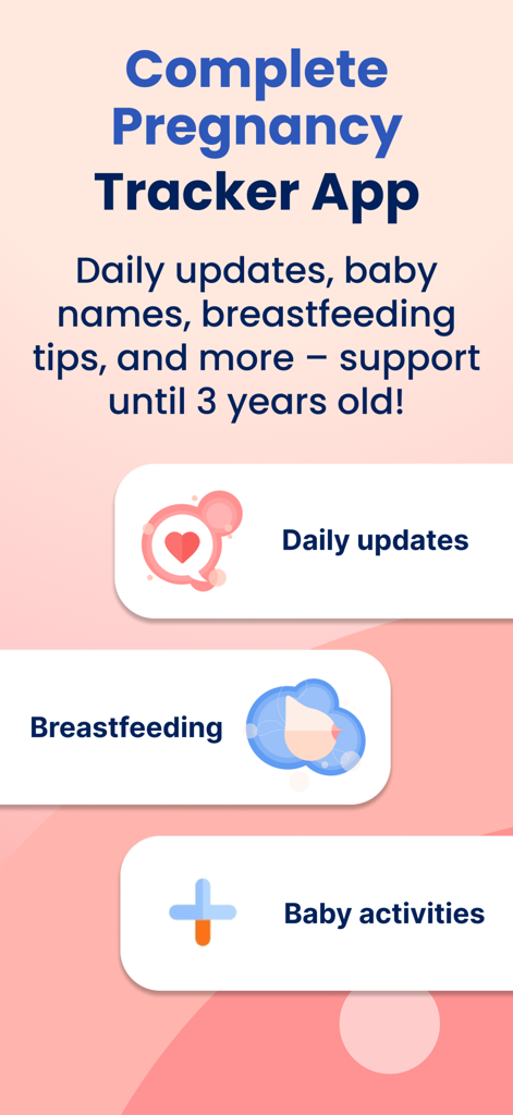 HiMommy: Ovulation & Pregnancy - HiMommy pregnancy tracker app showing daily updates breastfeeding and baby activities features