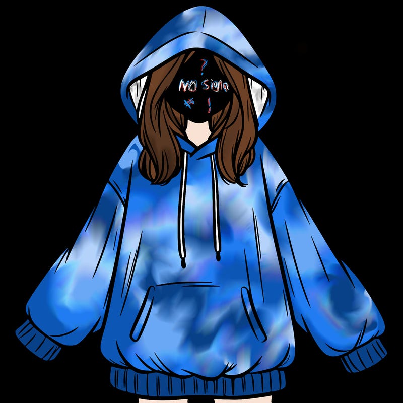 girl in oversized hoodie